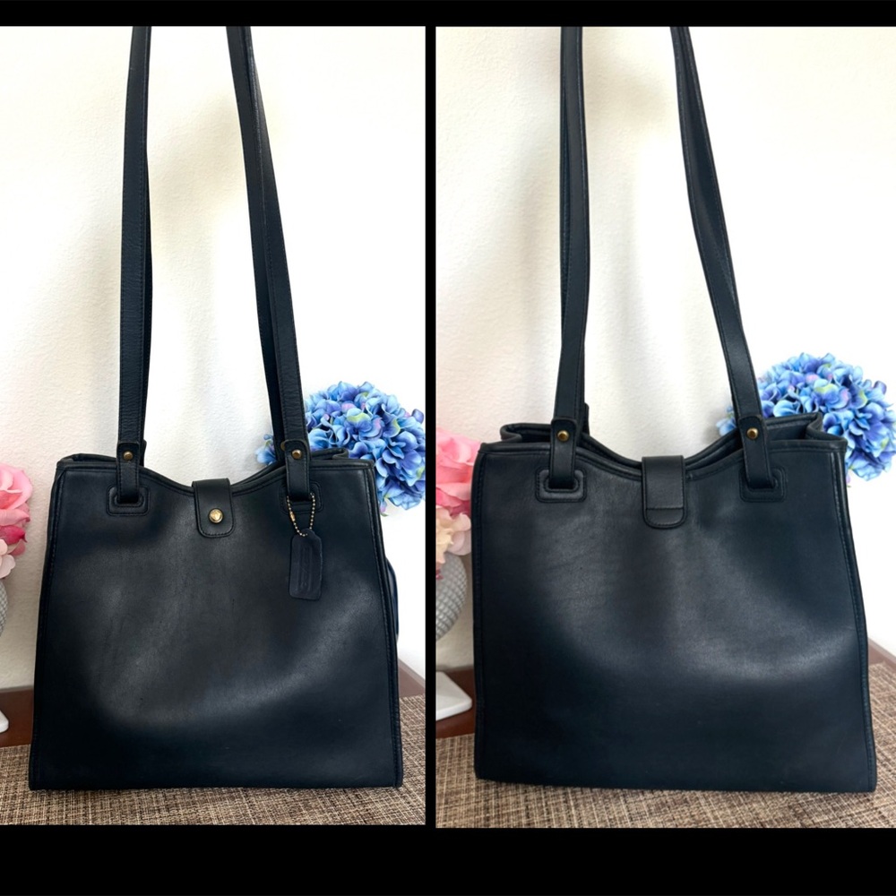 ❤️SOLD❤️Vintage Coach Navy Dover Bag #9900 - Picture 5 of 10